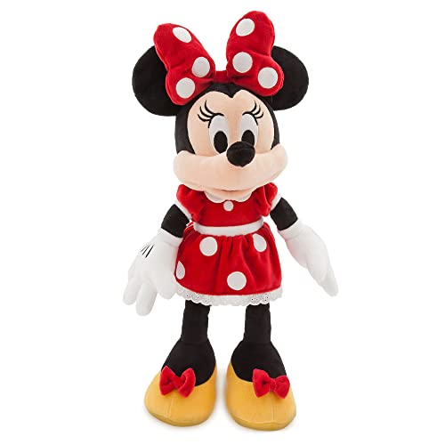Disney Store Minnie Maus Offizielles mittelgroßes Kuscheltier für Kinder 47 cm, Kuscheltier mit Stickereien und weicher Oberfläche im typischen roten Kleid, geeignet ab 12 Monaten von Disney Store