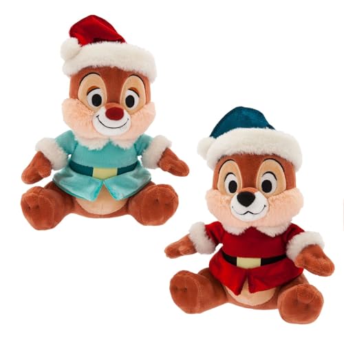 Disney Store Official Chip 'n Dale Holiday Plush Set - Classic Duo in Festive Attire - 13 Inch - Perfect Collectible & Gift Fans - Seasonal Edition for Christmas Celebrations von Disney