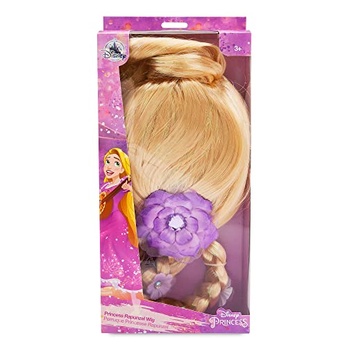Disney Store Offizielle Kinderperücke Rapunzels Zopf, Rapunzel – Neu verföhnt, Kostüm, echt aussehender goldener Zopf mit schimmernden Highlights und floralen Applikationen, Einheitsgröße von Disney Store