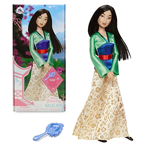 Disney Store Offizielle Mulan-Puppe für Kinder, 29 cm, vollbewegliche Puppe im Satinkleid mit ausgearbeiteter Haarbürste, geeignet ab 3 Jahren von Disney Store