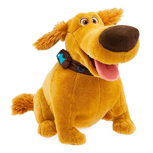 Disney Store Dug Offizielles mittelgroßes Kuscheltier, Oben, 31 cm, Kuscheltier von Pixar, Hund mit Stickereien, knuffigen Hundezügen, Flauschohren und plastisch geformtem Halsband, ab 12 Monaten von Disney Store