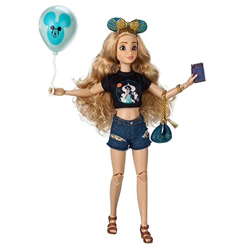 Disney Store Offizielle Puppe ILY 4EVER inspiriert von Prinzessin Jasmin aus Aladdin, 28 cm, vollbewegliche Puppe mit Haarreif mit Minnie-Ohren, Tasche und Buch, ab 3 Jahren von Disney Store