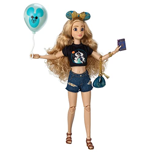 Disney Store Offizielle Puppe ILY 4EVER inspiriert von Prinzessin Jasmin aus Aladdin, 28 cm, vollbewegliche Puppe mit Haarreif mit Minnie-Ohren, Tasche und Buch, ab 3 Jahren von Disney Store