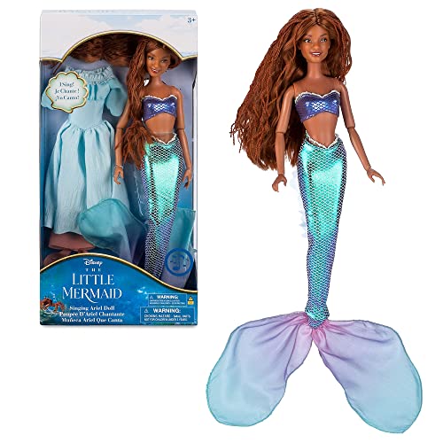 Disney Store Offizielle singende Arielle-Puppe für Kinder, Arielle, die Meerjungfrau, 33 cm, Unterwasserprinzessin mit beweglichen Gliedmaßen und dem echt wirkenden Haar, geeignet ab 3 Jahren von Disney Store