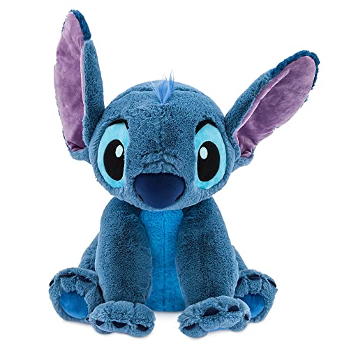Disney Store Offizielles großes Kuscheltier Stitch, Lilo & Stitch, 55 cm, Kleiner Außerirdischer mit Stickereien und weicher Oberfläche von Disney Store