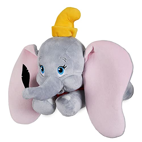 Disney Store Offizielles mittelgroßes Kuscheltier von Dumbo für Kinder, 44 cm, Klassische Figur als Kuscheltier, Baby-Elefant mit dem unverkennbaren Hut, Stickereien und weicher Oberfläche von Disney Store
