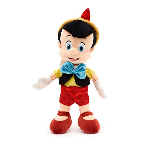 Disney Store Pinocchio Offizielle kleine Kuschelpuppe, 34 cm, Kuschelpuppe mit Stickereien, putzige Figur im Veloursanzug, geeignet ab 12 Monaten von Disney Store