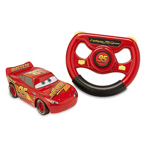 Disney Store Pixar Ferngesteuertes Auto Lightning McQueen Pixar Cars, 15 cm / 6”, 2,4 GHz, bewegt Sich in Vier Richtungen, stundenlanger Fahrspaß, geeignet für Kinder ab 3 Jahren von Disney Store