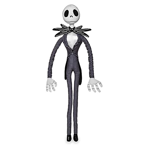 Disney Store Stoffpuppe Jack Skellington, Nightmare Before Christmas, 68 cm / 27'', Kuscheltier mit großer plastischer Schleife, für alle Altersstufen geeignet, Mehrfarbig Disney Store Stoffpuppe Jack Skellington, Nightmare Before Christmas, 68 cm / 27'', Kuscheltier mit großer plastischer Schleife, für alle Altersstufen geeignet, Mehrfarbig von Disney