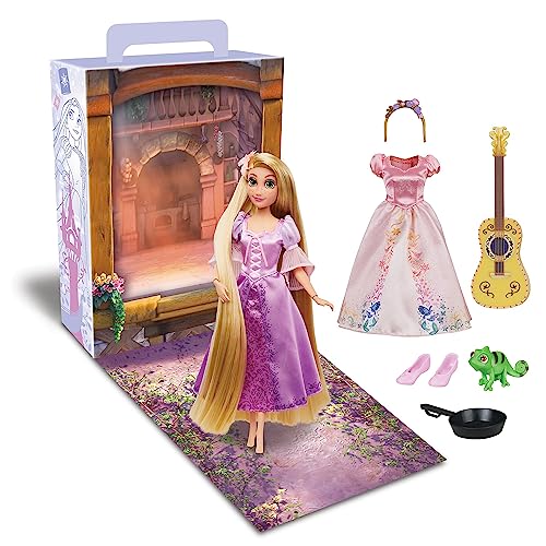Disney Store Offizielle Rapunzel Storybook Kollektion Puppe, Rapunzel - Neu Verföhnt, 28 cm, Mit Pascal, 2 Outfits, Accessoires, Malbogen für Aktivitäten und Spiele, für Kinder ab 3 Jahren von Disney Store