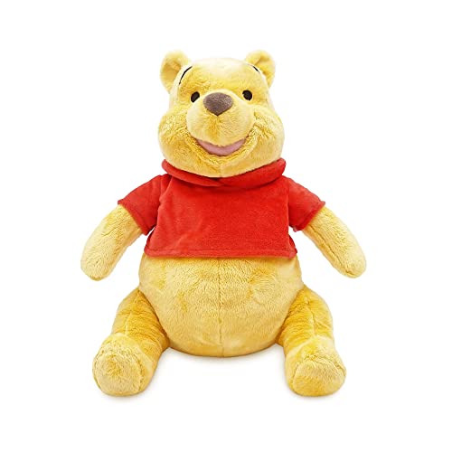 Disney Store Winnie Puuh Offizielles Kuscheltier, 32 cm, Stoffbär mit Stickereien und dem klassischen roten T-Shirt, für alle Altersstufen geeignet von Disney Store