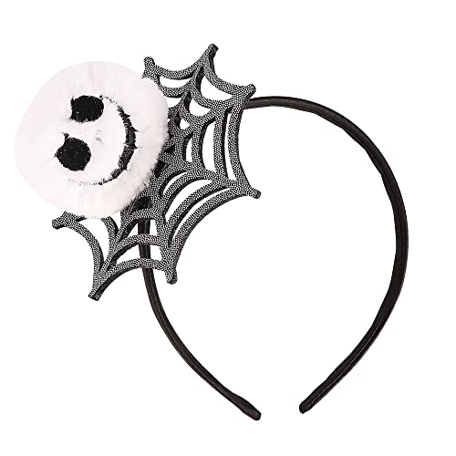 Disney The Nightmare Before Christmas Halloween-Stirnband für Damen, Herren, Schwarz mit Spinnennetz und Jack Skellington Kopf Disney The Nightmare Before Christmas Halloween-Stirnband für Damen, Herren, Schwarz mit Spinnennetz und Jack Skellington Kopf von Disney