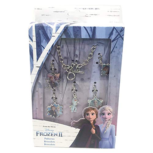 Disney - Die Eiskönigin 2 KL82525 Schmuckset Disney Frozen Bettelarmband mit Charms (VE 8), Die Eiskönigin 2, Mehrfarbig, Talla única von Disney - Die Eiskönigin 2