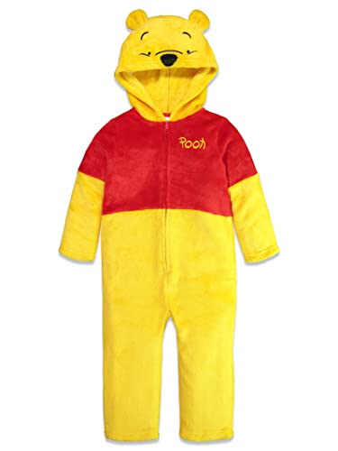 Disney Winnie Puuh Tigger I-Aah Fleece-Overall mit Reißverschluss, Neugeborene bis große Kinder, Winnie The Pooh, 14-16 von Disney