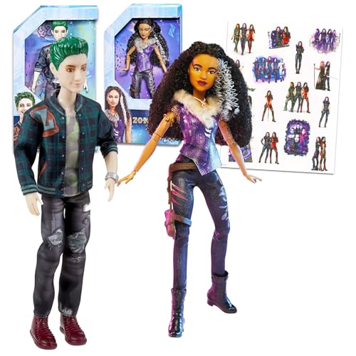 Disney Zombies Puppen-Set für Mädchen – Packung mit 2 Zombies Puppen 3 Puppen mit Zed und Willa Plus Aufklebern für Kinder | Spielzeug Disney Disney Zombies Puppen-Set für Mädchen – Packung mit 2 Zombies Puppen 3 Puppen mit Zed und Willa Plus Aufklebern für Kinder | Spielzeug Disney von Disney