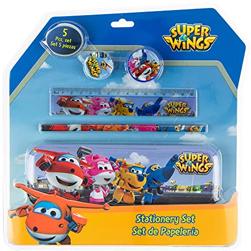 Disney – super Wings Blister 5 teilig mit Schutzhülle Clamshell 3D, wi17012 von Disney