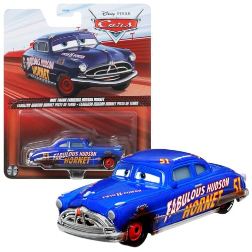 Mattel Disney Cars DXV70 - Disney Cars 3 Die-Cast Dirt Track Fabulous Hudson Hornet von Disney