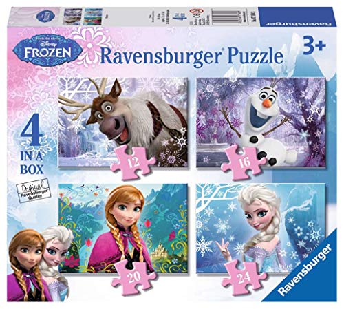 Ravensburger - Disney Die Eiskönigin – Völlig unverfroren 4 in 1 Puzzle-Set (Sortimentsartikel) [UK Import] von Ravensburger Kinderpuzzle