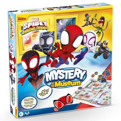 Spidey and Friends Mystery at The Museum, Helfen Sie Team Spidey Catch The Villain, lustiges Spiel für Marvel-Fans, tolles Geschenk, 2-4 Spieler, ab 4 Jahren von Disney