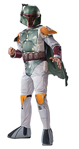 Star Wars Boba Fett Deluxe Kinder Jungen Fasching Halloween Karneval Kostüm Small 104-122 von Disney