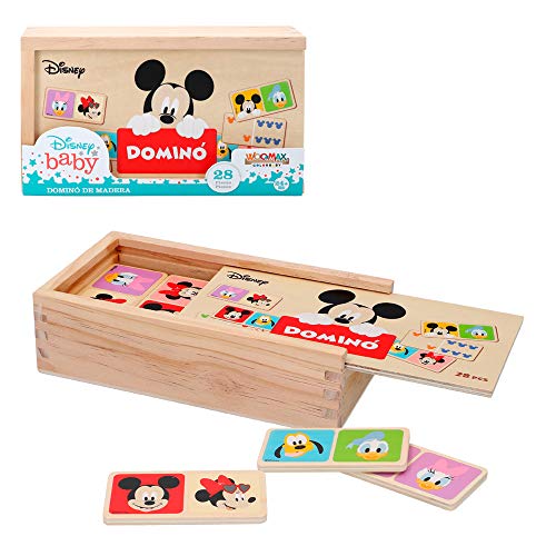 WOOMAX - Domino de madera Mickey y Minnie Disney baby (ColorBaby 48718) von WOOMAX