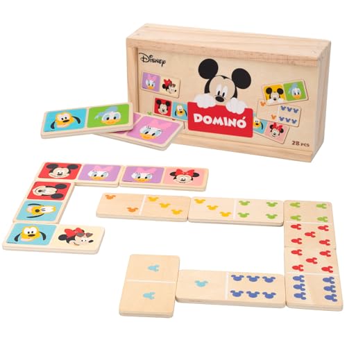 WOOMAX - Domino de madera Mickey y Minnie Disney baby (ColorBaby 48718) von WOOMAX