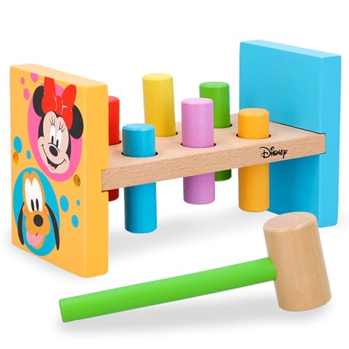 WOOMAX - Juego martillo y bloques de madera Disney baby (ColorBaby 48707) von WOOMAX