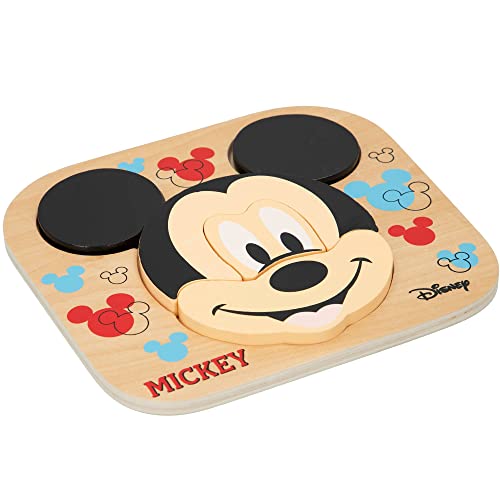 WOOMAX - Puzle madera Mickey 6 piezas Disney baby (ColorBaby 48700) von WOOMAX
