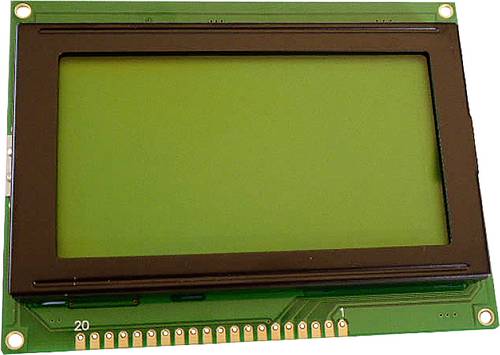 Display Elektronik LCD-Display Schwarz Gelb-Grün 128 x 64 Pixel (B x H x T) 93 x 70 x 10.8mm DEM128 von Display Elektronik