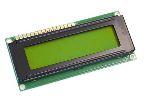 Display Elektronik LCD-Display Schwarz Gelb-Grün (B x H x T) 80 x 36 x 10.5mm DEM16216SYH-PY-CYR von Display Elektronik