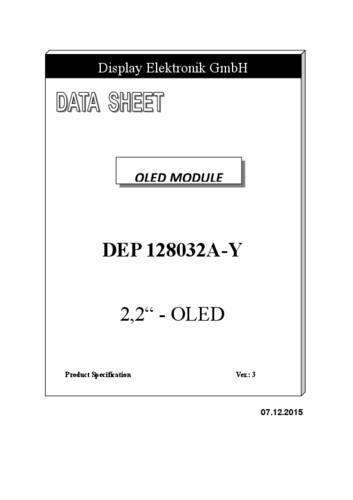 Display Elektronik OLED-Display Gelb 128 x 32 Pixel DEP128032A-Y von Display Elektronik