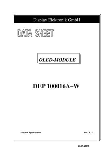 Display Elektronik OLED-Display Weiß 100 x 16 Pixel DEP100016A-W von Display Elektronik