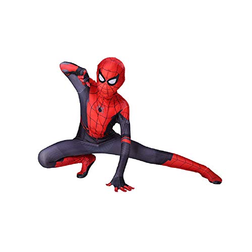 Diudiul Luxus Kids Superheld Spiderman Kostüme für Kinder Action Dress Ups und Zubehör Party Cosplay Kostüm (M(120-130cm), FFH) von Diudiul