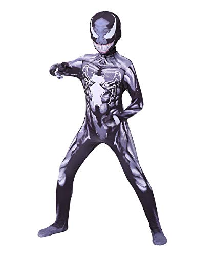 , Bleu-Kinder Diudiul Venom Spiderman De Cosplay Costume De Costume pour Enfant M 120-130cm 