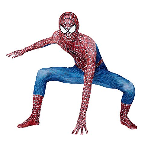 Diudiul Spiderman Kostüme für Kinder Action Dress Ups und Zubehör Party Cosplay Kostüm (XXXL(160-170cm), Kostüme für Erwachsene) von Diudiul