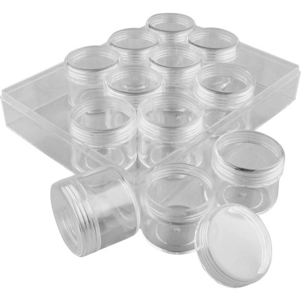 Acryldosen, H 30 mm, D 35 mm, 20 ml, 12 Stk/ 1 Set Acryldosen, H 30 mm, D 35 mm, 20 ml, 12 Stk/ 1 Set von Diverse