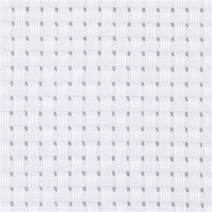Aida-Stoff, B 150 cm, 35 Kästchen pro 10 cm, Weiß, 3 m/ 1 Stk von Diverse