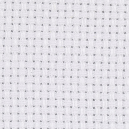 Aida-Stoff, Größe 50x50 cm, weiß, 43 Kästchen pro 10 cm, 1 Stk. Aida-Stoff, Größe 50x50 cm, weiß, 43 Kästchen pro 10 cm, 1 Stk. von Diverse