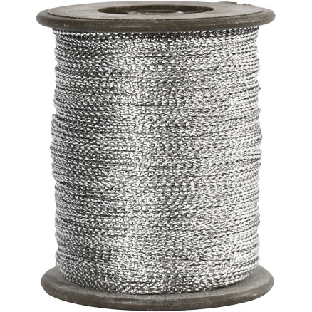 Anhängerband, Dicke 0,5 mm, Silber, 100 m/ 1 Rolle Anhängerband, Dicke 0,5 mm, Silber, 100 m/ 1 Rolle von Diverse