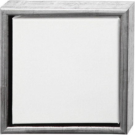 Leinwand mit Holzrahmen, Größe 20x20 cm, 360 g, Weiß, 6 Stk/ 1 Pck von Diverse