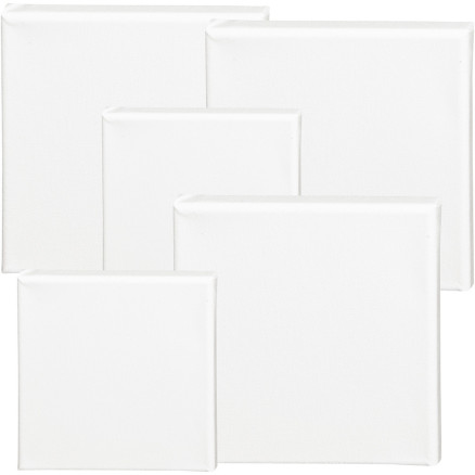 Leinwand, T 1,6 cm, Größe 15x15 cm, 360 g, Weiß, 40 Stk/ 1 Pck Leinwand, T 1,6 cm, Größe 15x15 cm, 360 g, Weiß, 40 Stk/ 1 Pck von Diverse