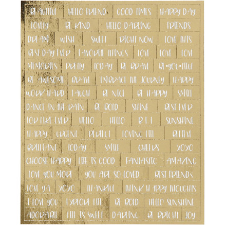 Aufkleber, Blatt 10x11,5 cm, gold, 4 Stück / 1 Pk. Aufkleber, Blatt 10x11,5 cm, gold, 4 Stück / 1 Pk. von Diverse