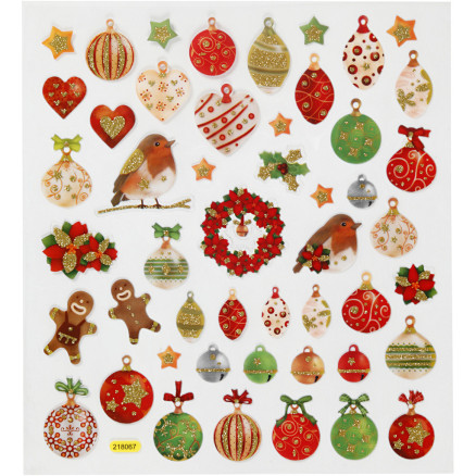 Sticker, Weihnachtsmotive, Blatt 15x16,5 cm, ca. 50 Stk, 1 Bl. Sticker, Weihnachtsmotive, Blatt 15x16,5 cm, ca. 50 Stk, 1 Bl. von Diverse