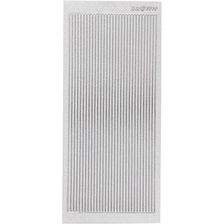 Aufkleber, Rand, Blatt 10x23 cm, silber, 1 Blatt von Diverse