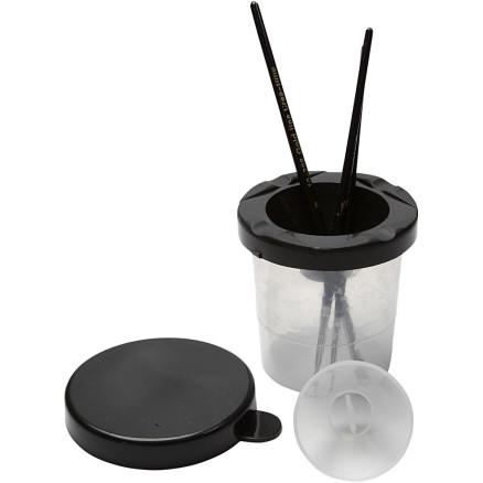 Auslaufsicherer Pinselbecher, H 8,5 cm, D 8 cm, 250 ml, 15 Stk/ 1 Pck Auslaufsicherer Pinselbecher, H 8,5 cm, D 8 cm, 250 ml, 15 Stk/ 1 Pck von Diverse