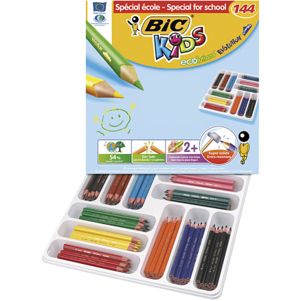 BIC Eco evolution Buntstift, Mine 5 mm, versch. Farben, 12 Stück / 1 Pk. von Diverse