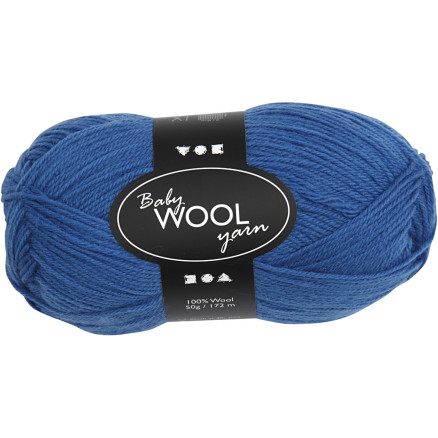 Babywolle, L 172 M, Blau, 50 g/ 1 Knäuel von Diverse