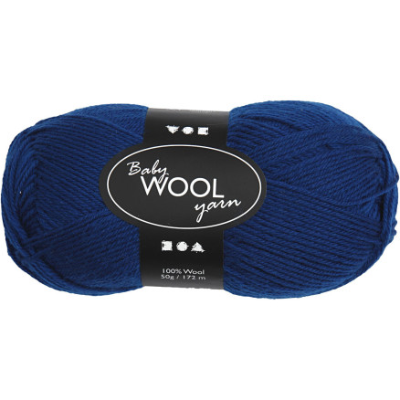 Babywolle, L 172 M, Dunkelblau, 50 g/ 1 Knäuel von Diverse