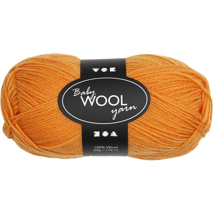 Babywolle, L 172 M, Orange, 50 g/ 1 Knäuel von Diverse