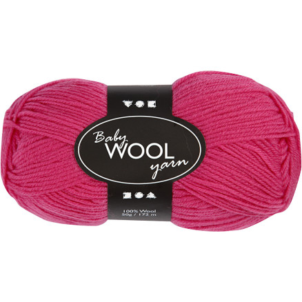 Babywolle, L 172 M, Pink, 50 g/ 1 Knäuel von Diverse